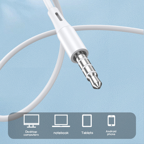 Universal 3.5mm Wired Stereo Earphones with Mic