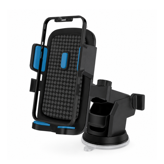 Universal Dashboard & Windscreen Car Phone Holder Adjustable Telescopic Mount - LBT L-2007D2 Black