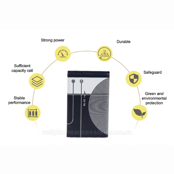 Nokia BL-5C Compatible Replacement Battery