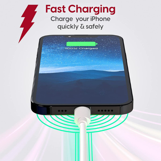 USB-A to Lightning Charging Cable & Data Cable for iphone