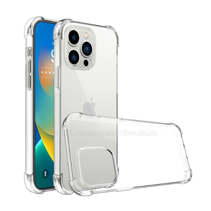 iPhone 14 Pro Max Clear TPU Shockproof Back Cover Case
