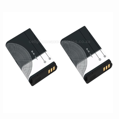 Pack of 2 BL-5C Rechargeable Li-ion Battery Compatible Replacement