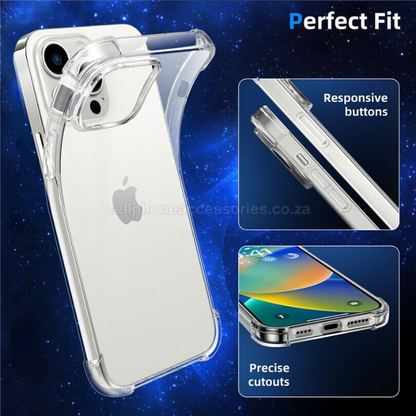 iPhone 14 Pro Max Clear TPU Shockproof Back Cover Case