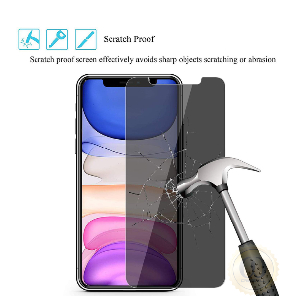 iPhone 11 Anti-Spy Privacy Tempered Glass Screen Protector Pack of 2