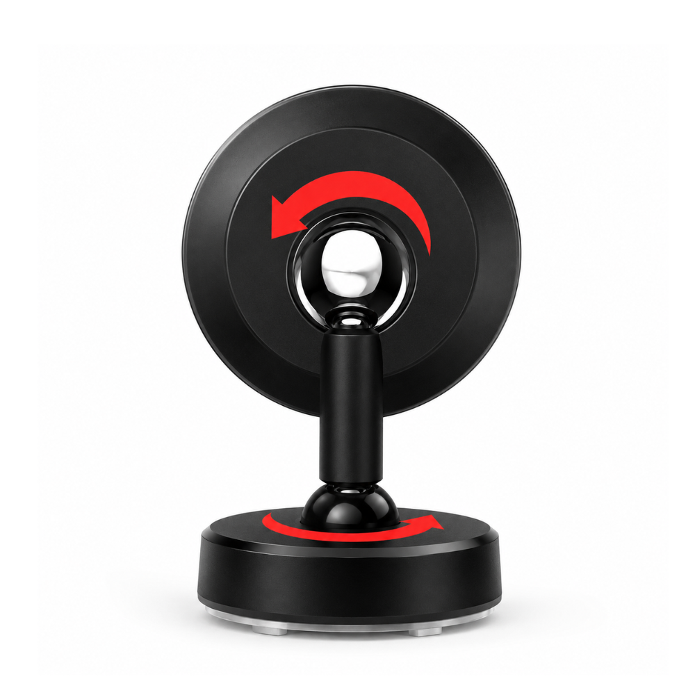 LDNIO MG08 Universal Magnetic Car Phone Holder 360° Rotation Dashboard Mount - Black