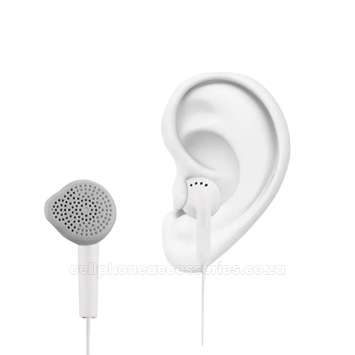 Wired Earphones with Microphone and Remote Control – White