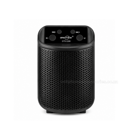 Greatnice GTS-2288 Wireless Bluetooth Speaker Portable LED Light FM Radio USB/TF Speaker - Black
