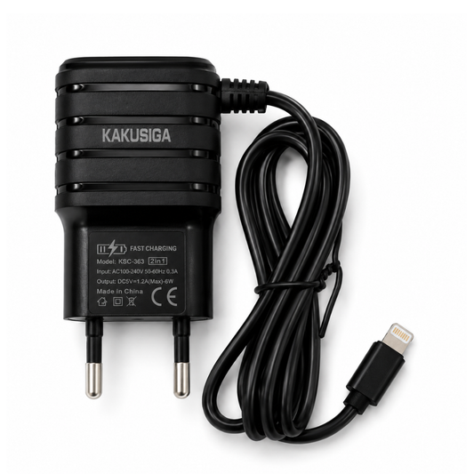 KAKUSIGA KSC-363 6W USB Wall Charger with Lightning Cable