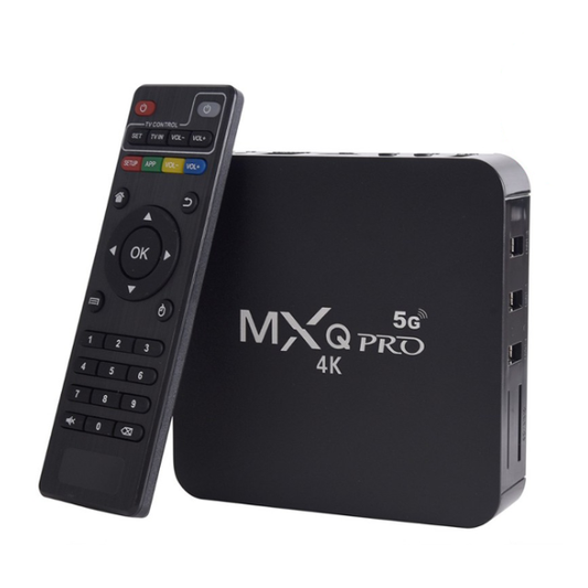 MXQ Pro 5G Android 15 TV Box 1GB RAM + 8GB Storage 4K Media Player
