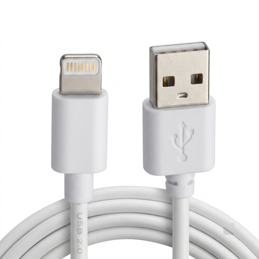 Lightning Compatible USB Charging Cable 3M High-Speed Charging Cable White