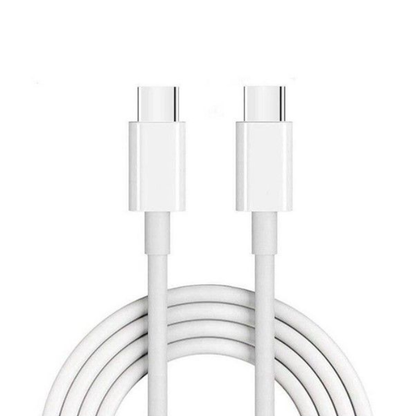 25W USB-C Fast Charging Wall Adapter with USB-C to USB-C Cable Compatible for Samsung & USB-C Devices – White EU Plug