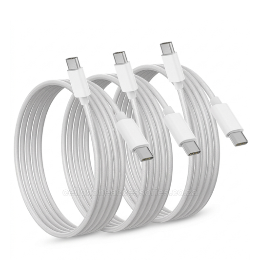 Type-C to Type-C Fast Charging Cable 5.0A 1M Compatible USB-C Cable Pack of 3