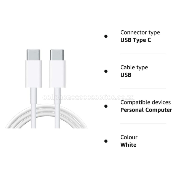 Type-C to Type-C Fast Charging Cable 5.0A 1M Compatible USB-C Cable Pack of 3