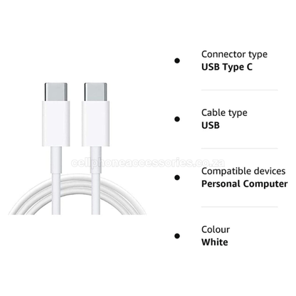 Type-C to Type-C Fast Charging Cable 5.0A 1M Compatible USB-C Cable Pack of 3