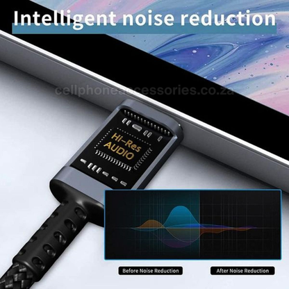 LDNIO LS-Y801 Lightning to 3.5mm Female Audio Adapter Cable Compatible with iPhone, iPad and Lightning Devices - Grey
