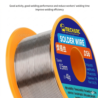 Solder Wire 40g Repair Solder Wire - MECHANIC DS6 0.5mm