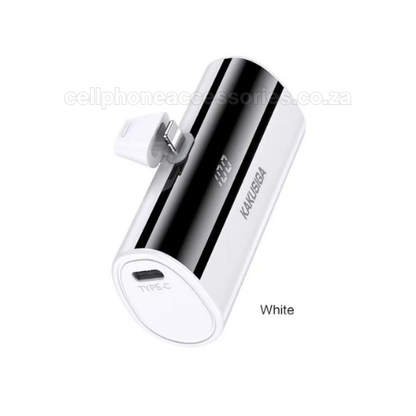 Mini Pocket Power Bank Compatible iPhone Lightning Connector – KAKUSIGA 5000mAh