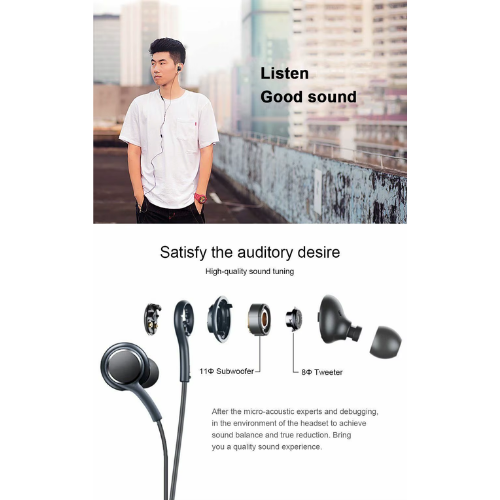 Stereo In-Ear Wired Earphones with Mic and 3.5mm Jack