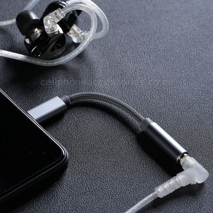 LDNIO LS-Y80C USB Type-C to 3.5mm Female Audio Adapter Cable Compatible with USB-C Smartphones, Tablets & Laptops - Grey