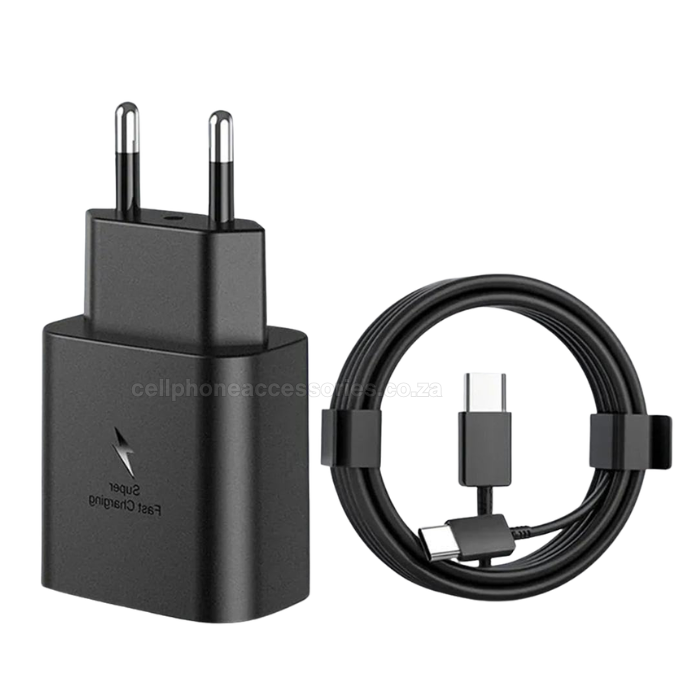 35W PD Super Fast Charger USB-C & USB-A Power Adapter with USB-C to USB-C Cable