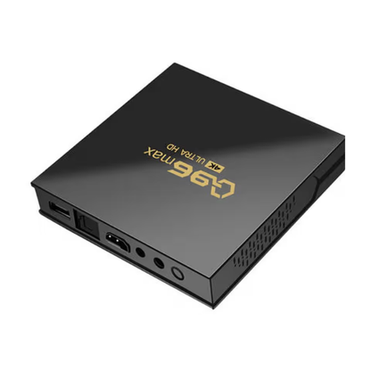 Q96 Max Android 15.0 Smart TV Box 4K Ultra HD Compatible Media Player – Black