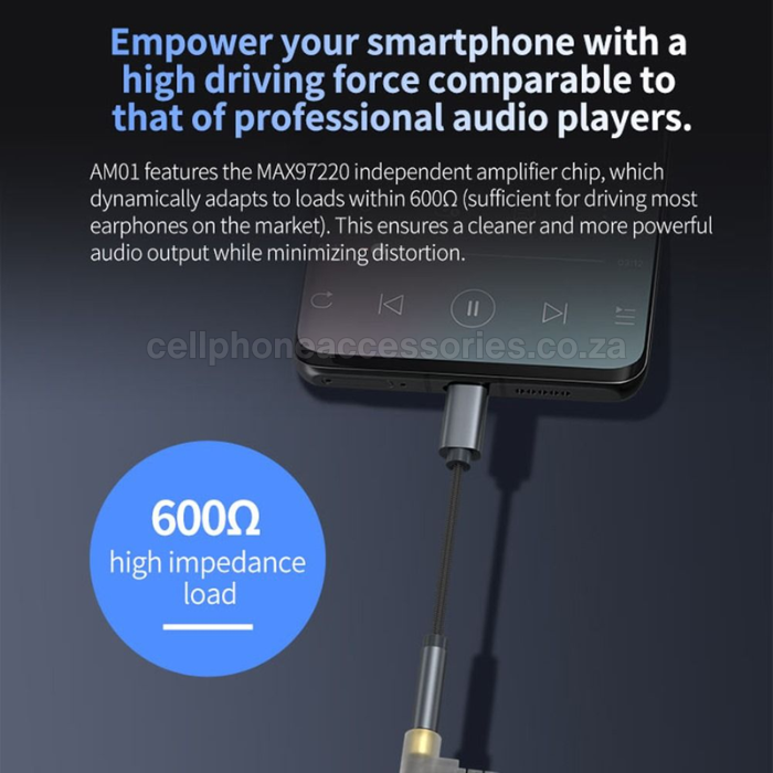 LDNIO LS-Y80C USB Type-C to 3.5mm Female Audio Adapter Cable Compatible with USB-C Smartphones, Tablets & Laptops - Grey