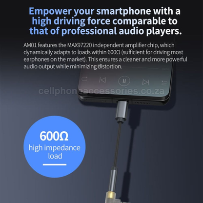 LDNIO LS-Y80C USB Type-C to 3.5mm Female Audio Adapter Cable Compatible with USB-C Smartphones, Tablets & Laptops - Grey
