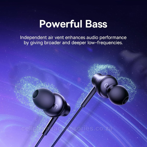 GERLAX E21 Type-C In-Ear Wired Earphones Compatible USB-C Earbuds - Black