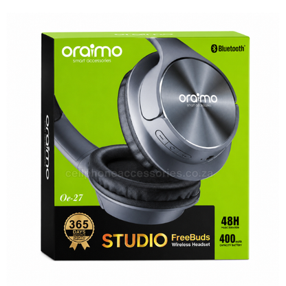 Oraimo Studio FreeBuds OR-27 Wireless Bluetooth Headphones Black