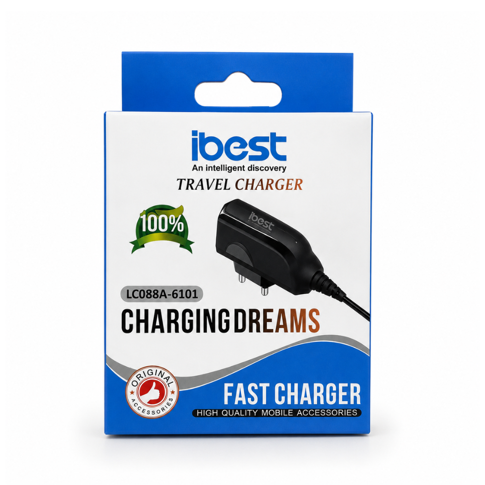 iBest 2.0mm Nokia Travel Charger Compatible with Nokia Classic, N-Series & E-Series Mobile Phones