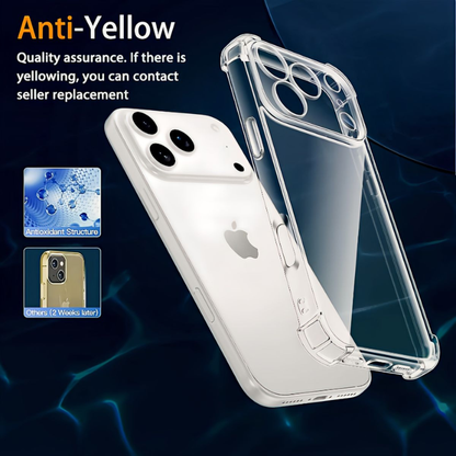 iPhone 17 Pro Shockproof TPU Clear Slim Cover Suitable