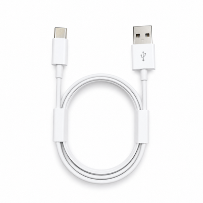 USB-A to USB Type-C Charging Cable Compatible with USB-C Devices White