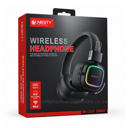 Nesty MH-200 Orbit Wireless Bluetooth Headphones - Black