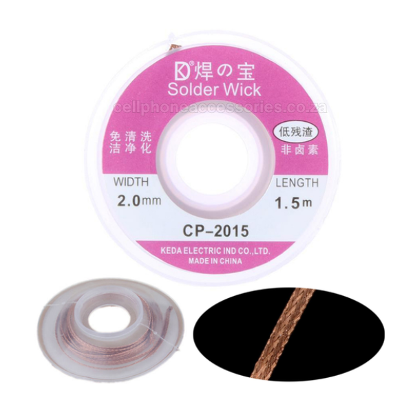 Advanced Desoldering Braid Solder Remover Wick Wire 2mm CP-2015