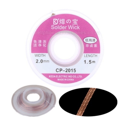 Advanced Desoldering Braid Solder Remover Wick Wire 2mm CP-2015