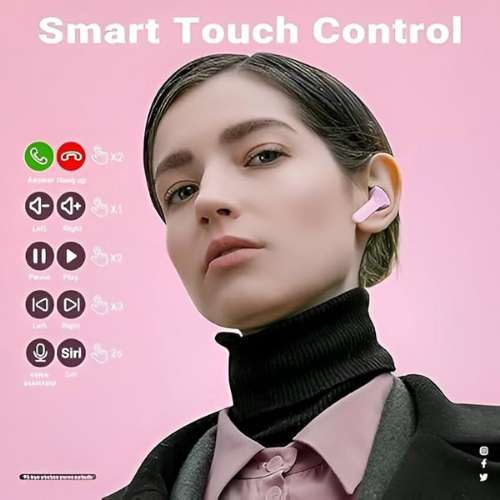Wireless Bluetooth 5.3 Earbuds with LED Display & ENC Noise Cancellation