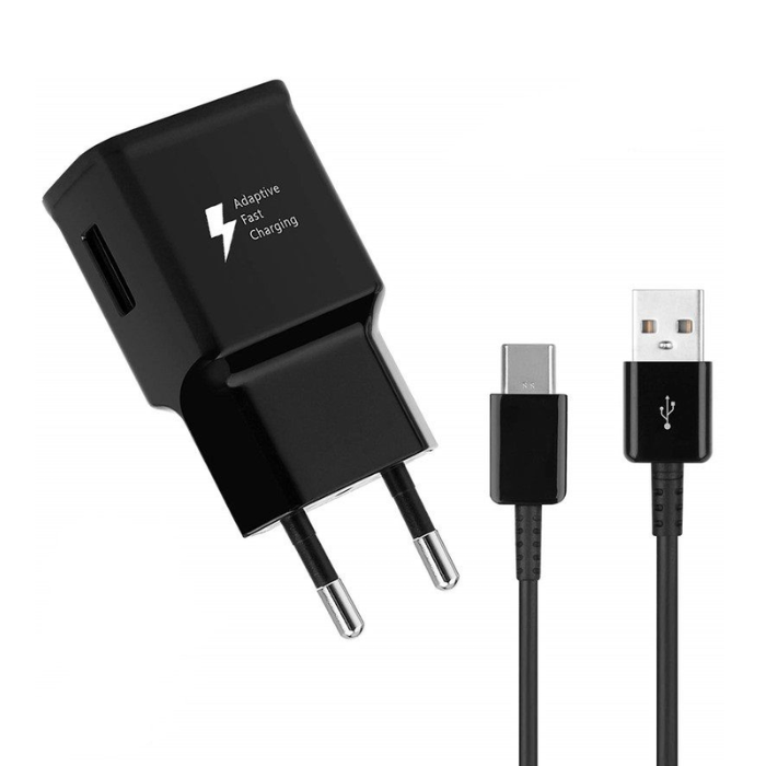 Fast Charging USB Wall Charger with Type-C Cable for Smartphones