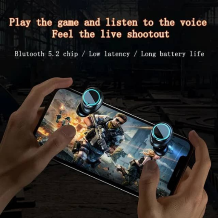 P47 Wireless Bluetooth Headphones and Z5 Gaming TWS Bluetooth 5.2 Wireless Earbuds Combo, and Charging Case