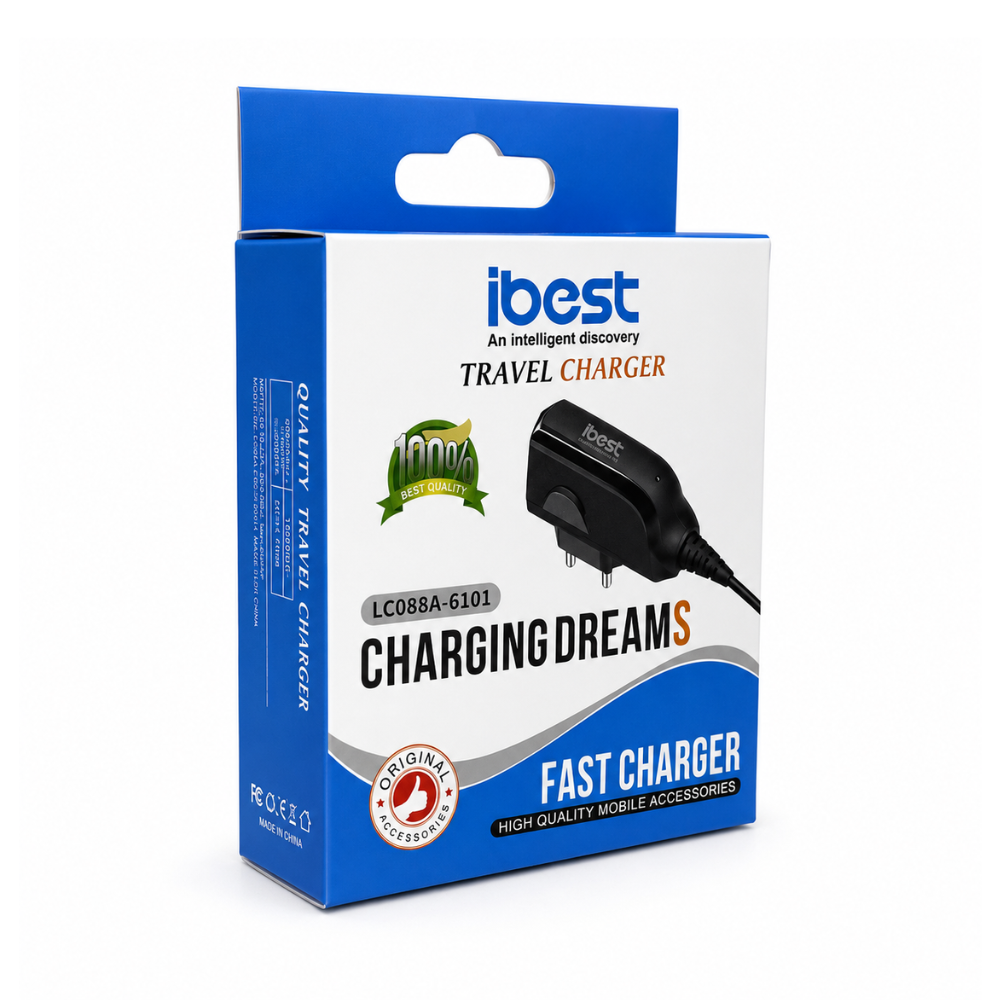 iBest 2.0mm Nokia Travel Charger Compatible with Nokia Classic, N-Series & E-Series Mobile Phones