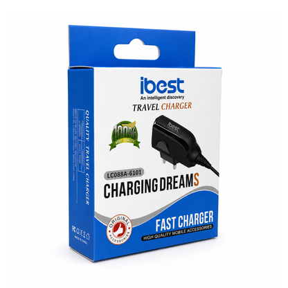 iBest 2.0mm Nokia Travel Charger Compatible with Nokia Classic, N-Series & E-Series Mobile Phones