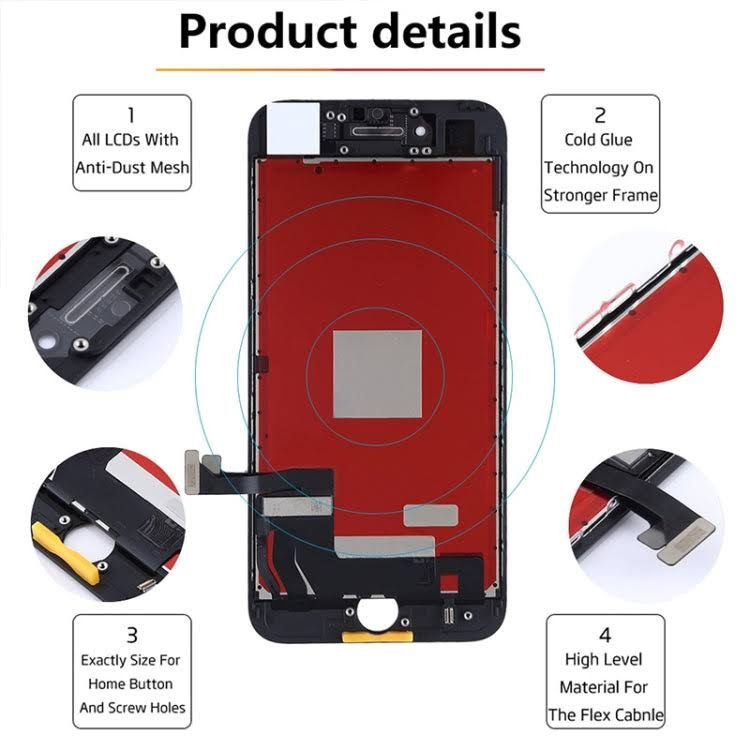 iPhone 7 Compatible Replacement LCD Screen Display Assembly Touch Screen Digitizer