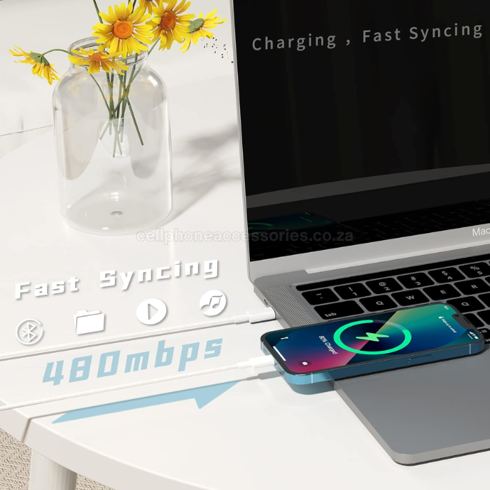 USB-C to Lightning Fast Charging & Data Sync Cable Pack of 2