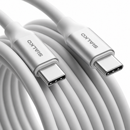 SIALKO SIAL-97 Type-C to Type-C Liquid Silicone Data Cable 300cm  - White