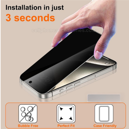 iPhone 15 Anti-Spy Privacy Tempered Glass Screen Protector Compatible Replacement