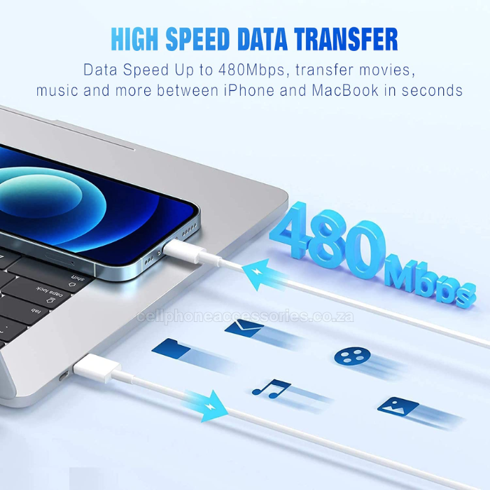 iPhone Lightning USB Fast Charging & Data Sync Cable Pack of 2