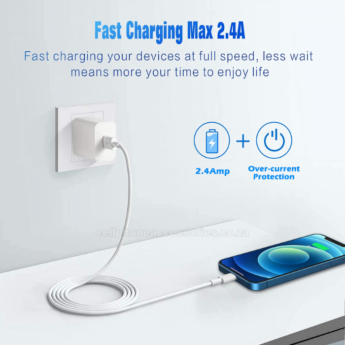 iPhone Lightning USB Fast Charging & Data Sync Cable Pack of 2