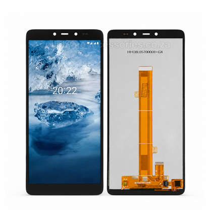 Nokia C2 2nd Edition Compatible TFT LCD Display Screen Replacement with Touch Digitizer Assembly - Black