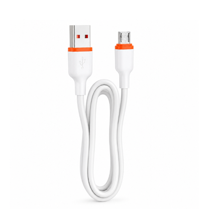 USB to Micro USB Cable 100cm, X16 6A Fast Charging and Data Transfer Cable for Compatible Android Phones, Tablets, Power Banks and Accessories - White