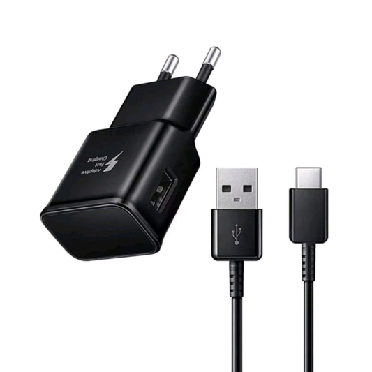 Fast Charging USB Wall Charger with Type-C Cable for Smartphones
