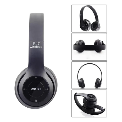 P47 Wireless Bluetooth Headphones Foldable Stereo Headset